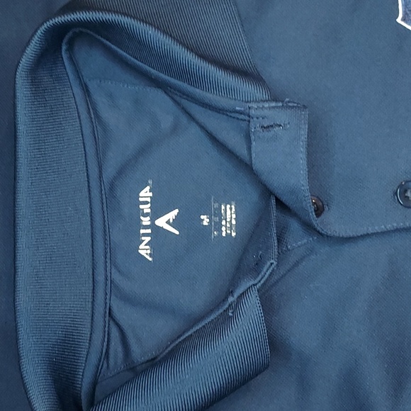 Antigua Navy Blue Seattle Seahawks Superbowl XLVlll (48) Logo S/S Polo Shirt Med - Picture 8 of 10